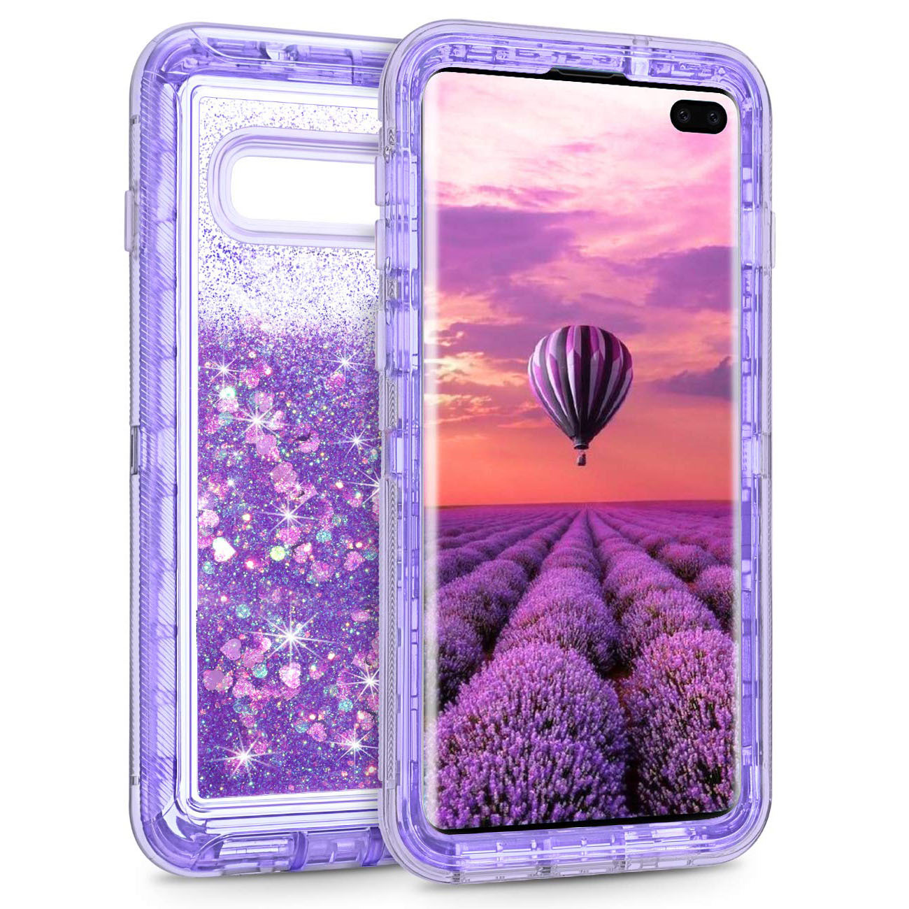 现货三星S10手机壳液体流沙 三防三合一防摔保护套 适用S10 Plus