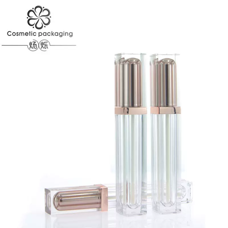 厂家现货批发 6ml加重方形唇釉管 唇彩分装瓶可印logo口红管空管