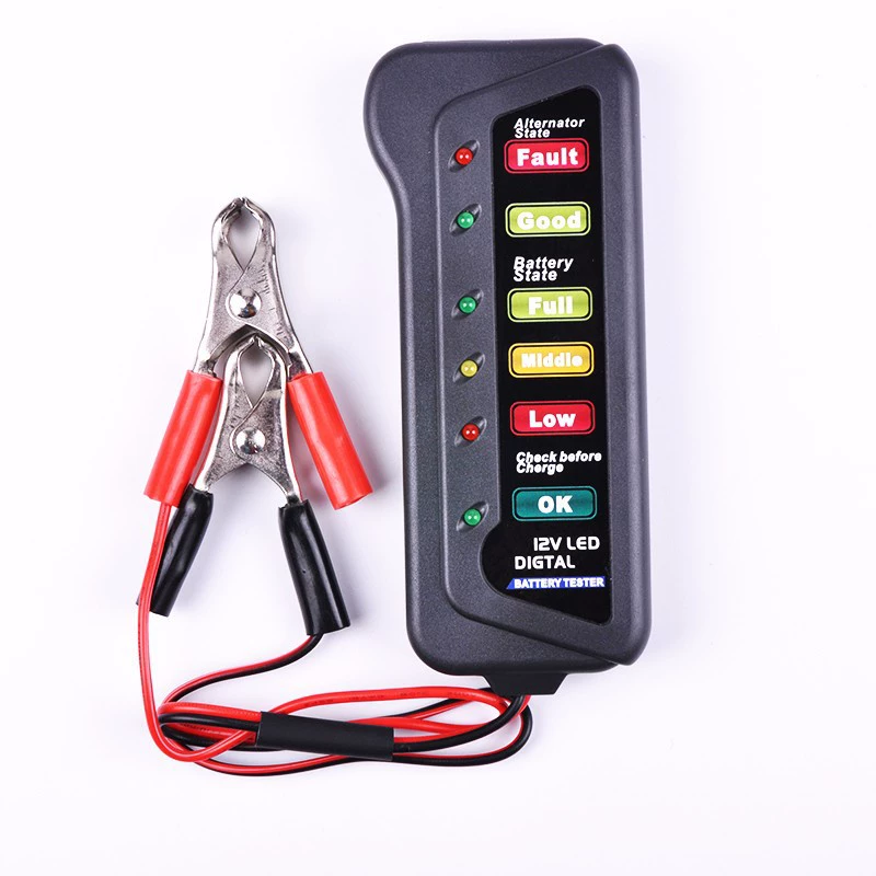 12 В светодиодный портативный детектор заряда аккумулятора электромобиля с отображением в реальном времени измеритель напряжения тока