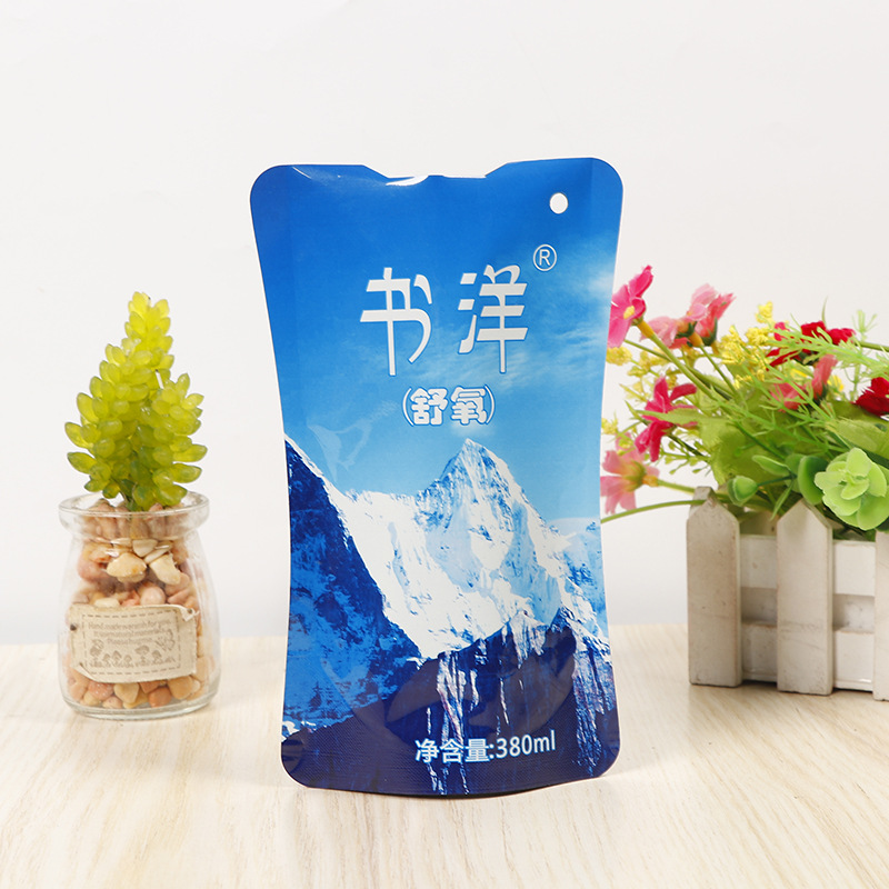 通用饮用水袋高原水异型袋休闲饮料袋磨砂自封自立袋可制厂家批发