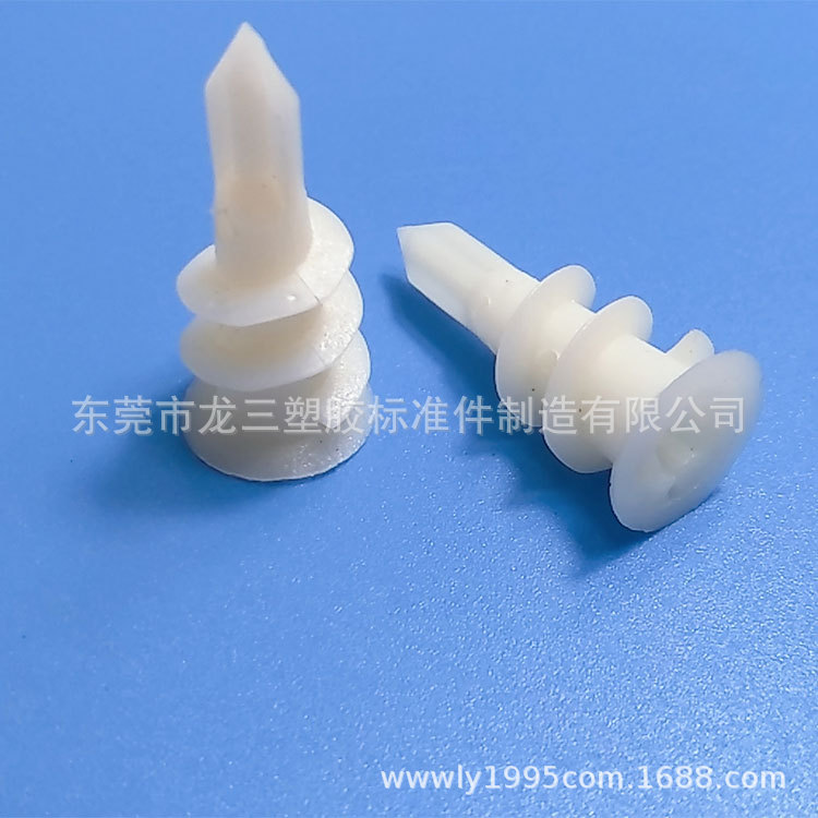 现货库存13*42螺旋壁虎 塑料墙塞石膏板膨胀管塑料胶塞龙三厂家