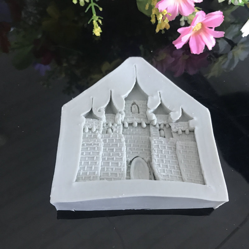 Fairy Tale Castle Fondant Chocolate Silicone Mold DIY Handmade Freeze-Dried Mousse Silicone Mold Factory