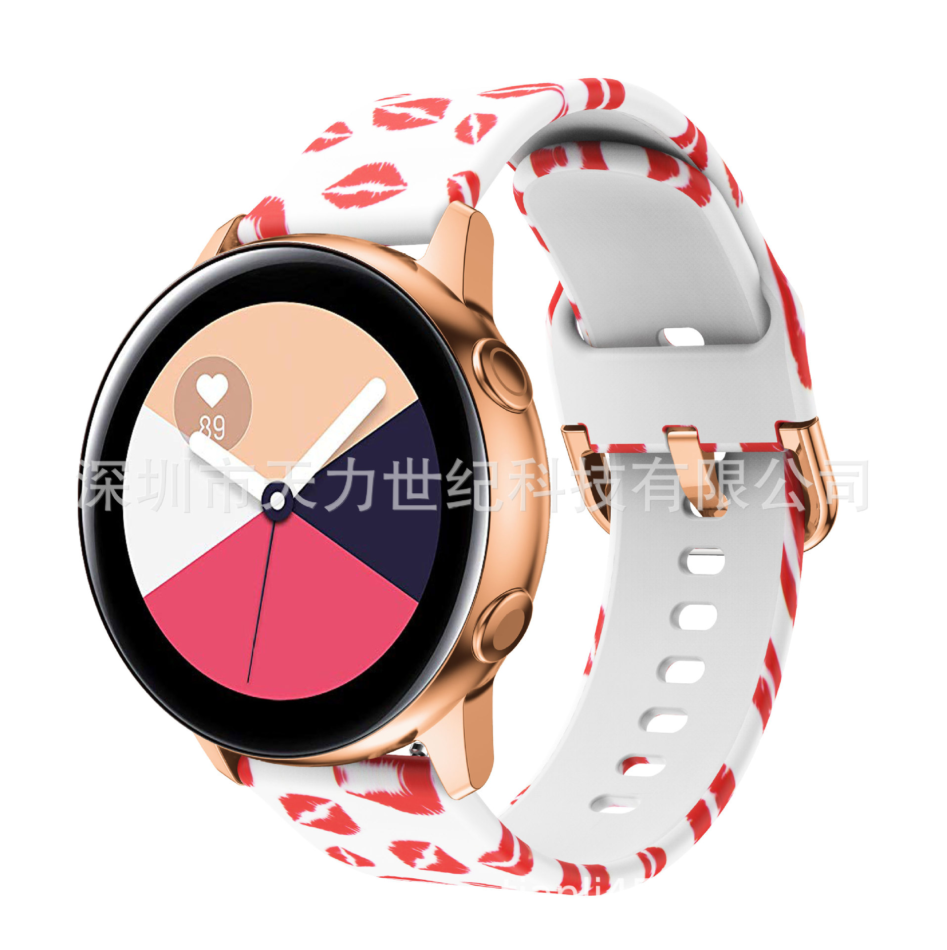 Para Samsung Galaxy reloj activo impreso correa de silicona watt4/5 reloj impreso Correa