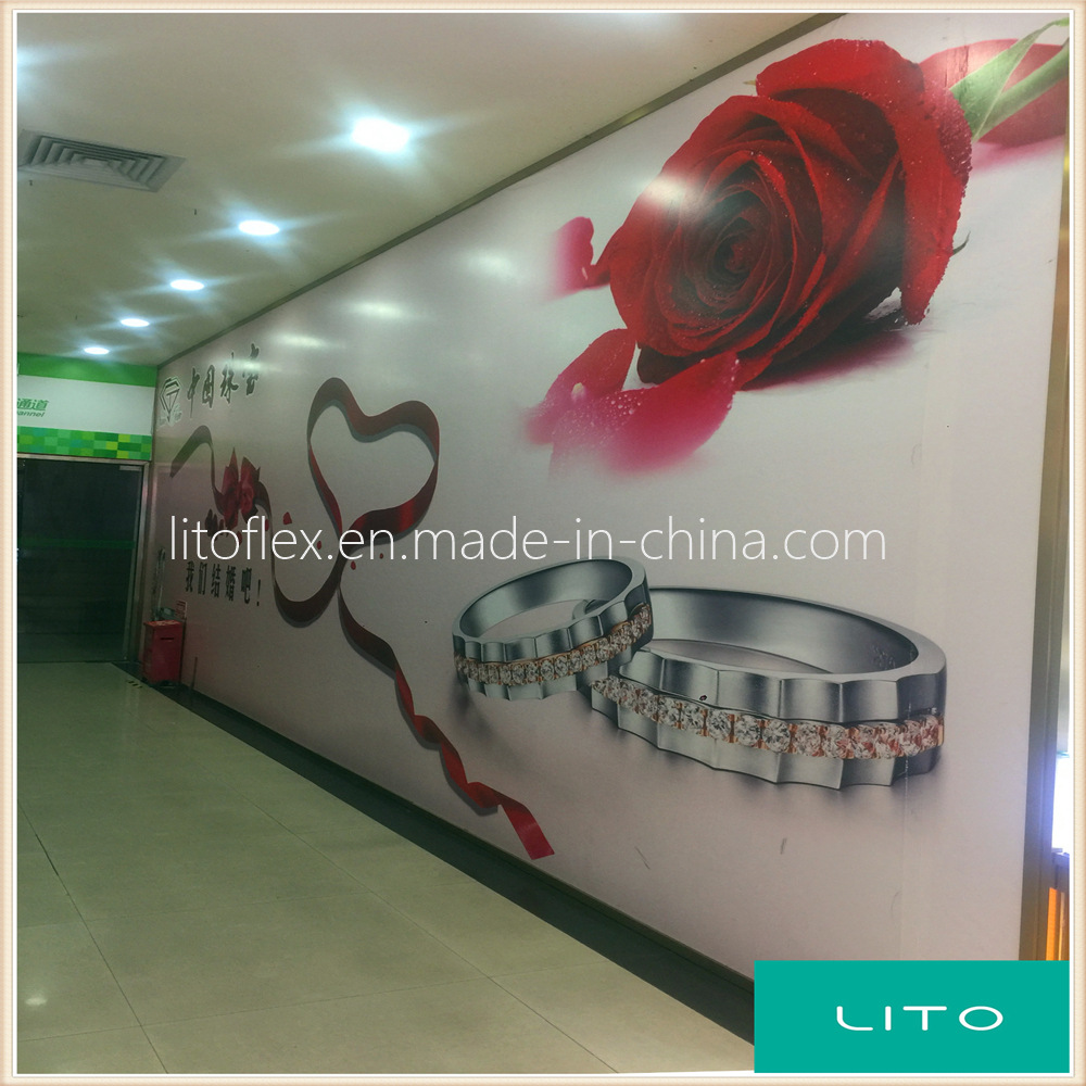 380克哑面布用于火车站等大型灯箱广告，户外大型广告牌