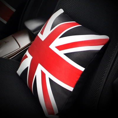 Wholesale cartoon waist gift car pillow advertising waist cushion pillow back cushion office sofa car cushion (Waist support) - red-and-black-rice-flag-pillow