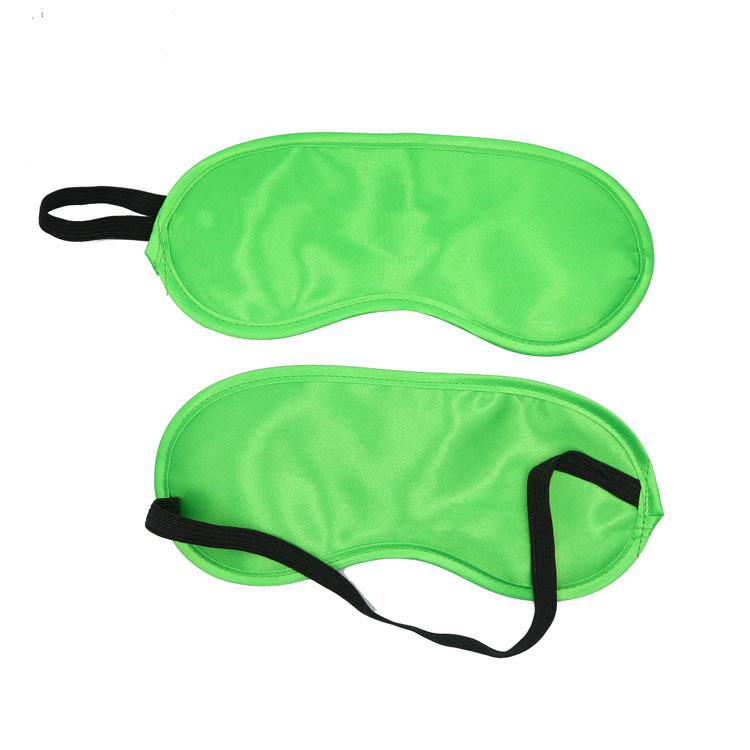 Máscara de ojos venta directa de fábrica máscara de Ojos de satén al por mayor publicidad de viajes aéreos máscara de ojos sombreado máscara de Ojos de sueño Personalización de color