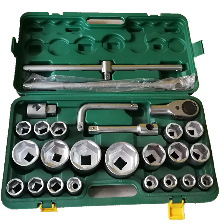 26件重型套筒扳手组套工具机修工具汽修组套六角梅花套筒厂家批发