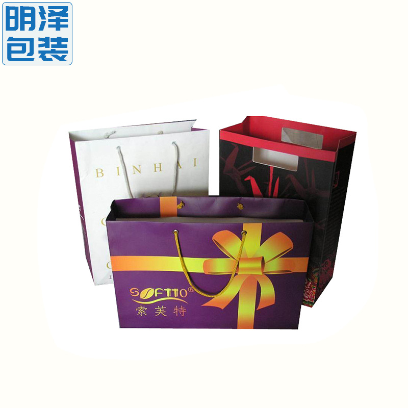 定 做服装礼品购物袋  服装手提纸袋牛皮纸外卖购物袋