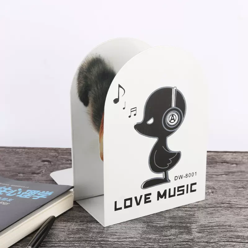 创意办公学习用品书靠书挡金属书立学生文具桌面收纳置物书架