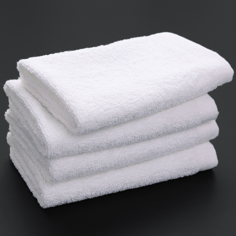 Hotel square towel 21 white bath and foot massage small square towel hotel club general cotton advertising small towel