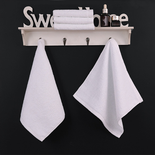 Hotel square towel 21 white bath and foot massage small square towel hotel club general cotton advertising small towel