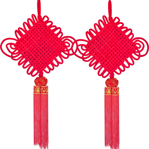 Chinese knot pendant with blessing character for living room, new house, large safe knot wholesale, multi-specification decoration, festive entrance Chinese knot