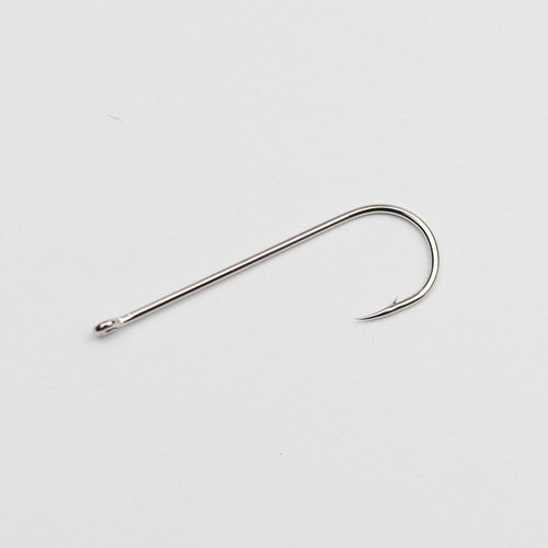 Tube-paid fishhook with holes in bulk barbed long-handled sea fishing hook with extended straight handle filament live bait black sea bream sea carp sandworm hook