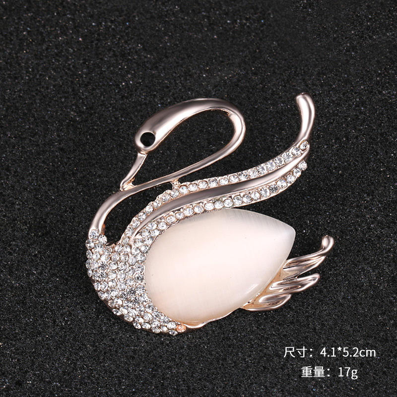 2024 nuevo día de la madre venta caliente broche de ópalo mujer con incrustaciones de diamantes de imitación broche accesorios de ropa joyería