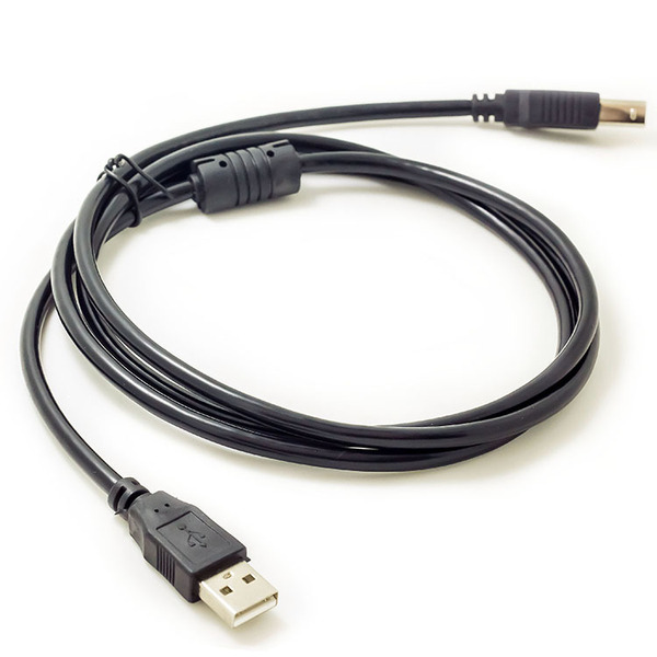 1.5m USB cable USB printing cable USB2.0 computer data cable black…