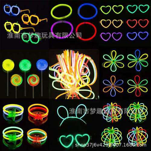 Cross-border best-selling glow sticks set, DIY glow sticks, glow party sticks, home gathering glow toys