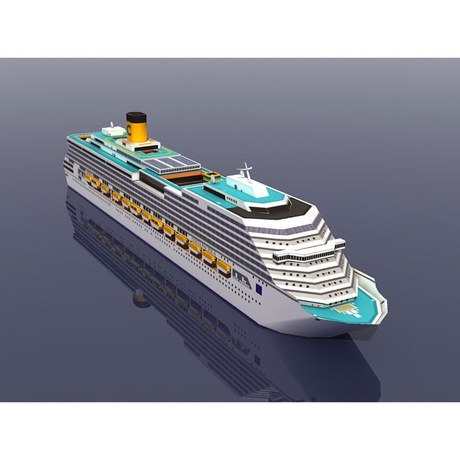 Cruise Ship Toy Social Science Class Costa Pacific Cruise Paper Model Ship Model