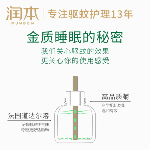 Runben Baby Mosquito Repellent Liquid Adult Anti-mosquito Water Mosquito Repellent Liquid Baby Mosquito Repellent Water Unscented Without Heater