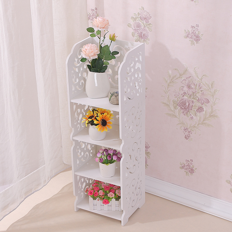 Baño trípode baño almacenamiento rack impermeable esquina piso pequeño lavabo estante esquina pared colgante baño rack