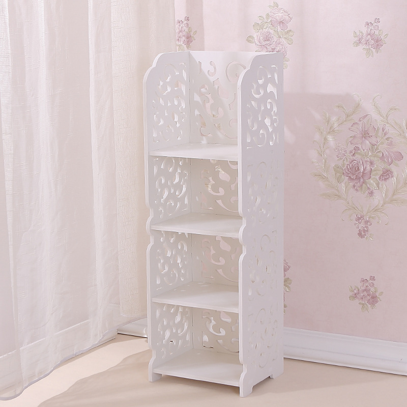 Baño trípode baño almacenamiento rack impermeable esquina piso pequeño lavabo estante esquina pared colgante baño rack