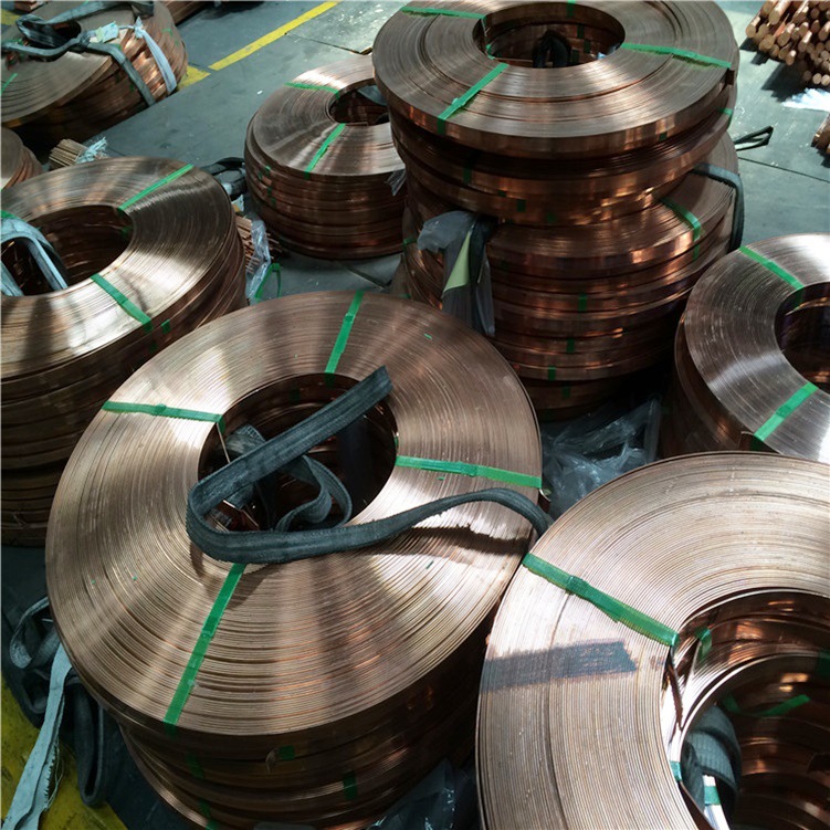 铜带厂供应T2镀锡紫铜带  背胶铜带 编织铜带 变压器铜带铜箔