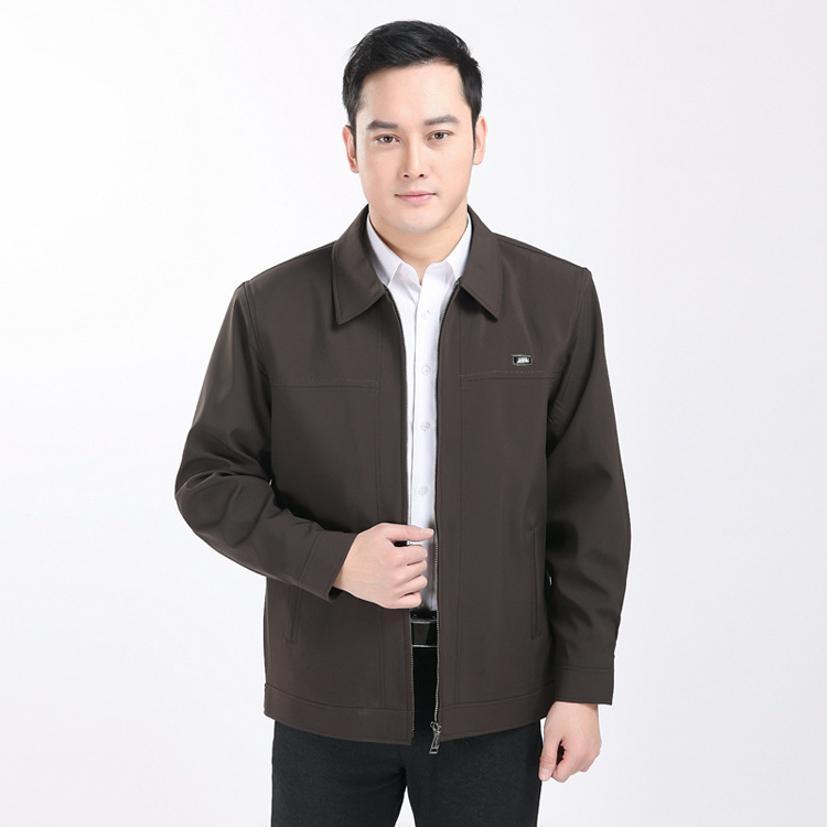 지퍼 다크 다크 브라운