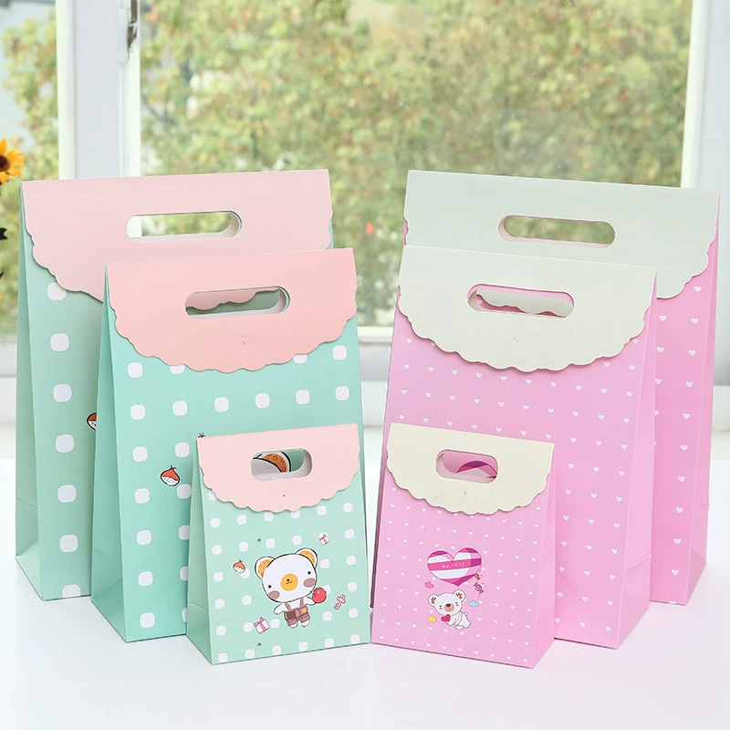 Мультфильм подарочный пакет бумажный мешок милая креативная сумка Baby Полнолуние Подарочный пакет сумка для подарка на день рождения