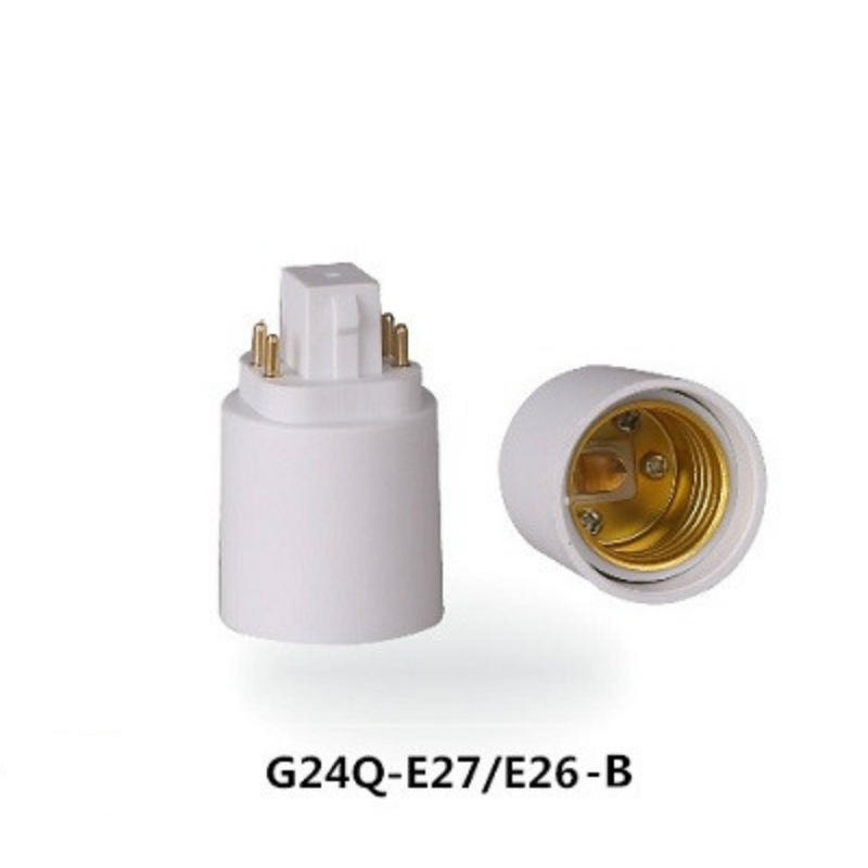 Supply G24q to E27/E26/E14 conversion lamp holder two-pin 4-pin factory direct certification