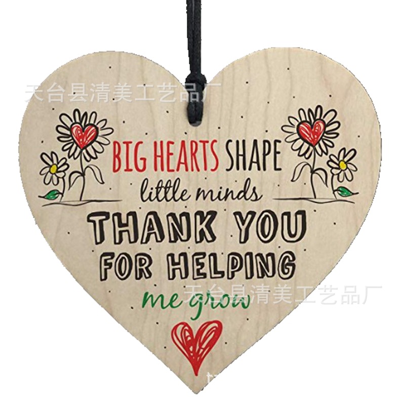 100mm tronco color flor amor pieza de madera colgante 1 paquete