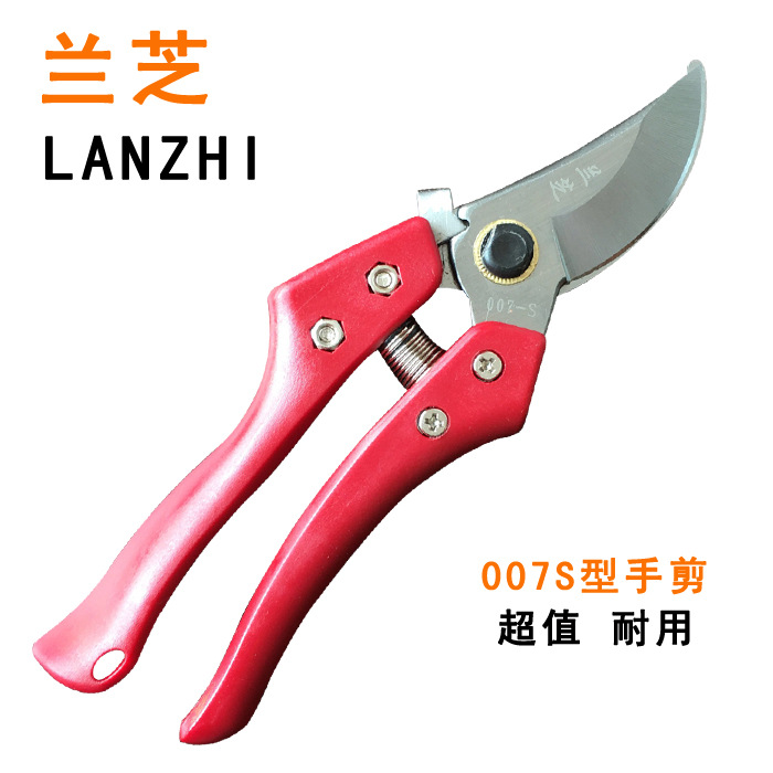 进口品质兰芝007修枝剪采花采果剪园林工具盆景修剪园艺剪刀正品