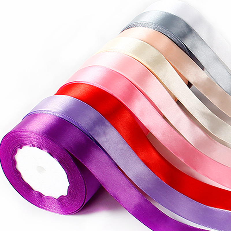 2.5cm涤纶带花束丝带DIY手工缎带蝴蝶结 时尚鲜花包装材料