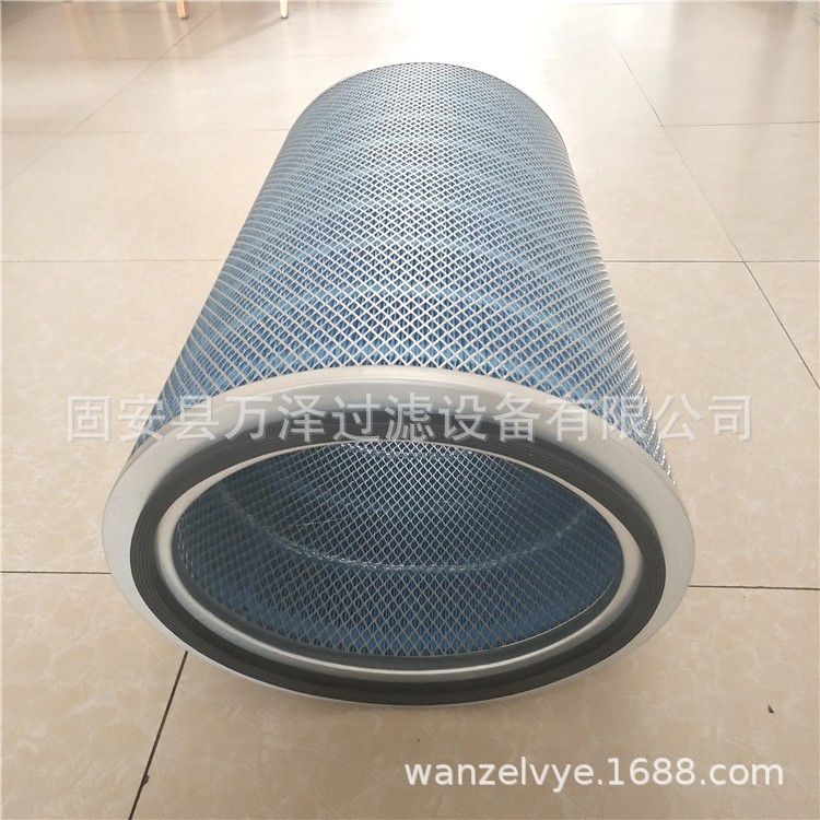 万泽供应P191177蓝色滤纸阻燃除尘滤芯 660高除尘滤芯定非标滤筒
