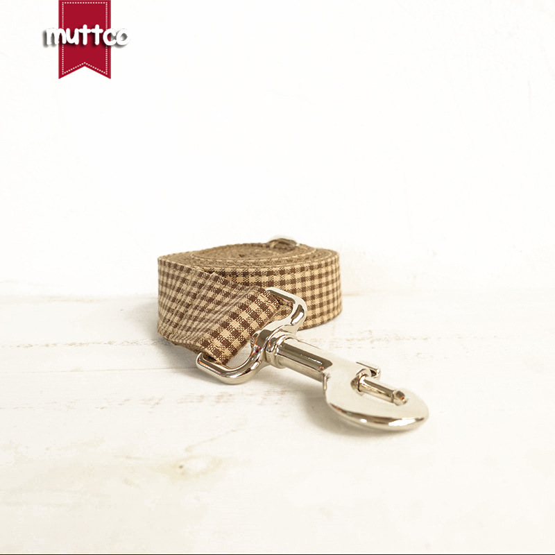Stil Kaffee Plaid Leine Haustier Hundehalsband Innovative UDL-072_voghion.com