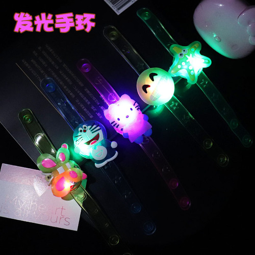 Flashy Bracelet, Illuminating Watch, Children's Cartoon Wrist Strap Creative Night Market Stall Toys Hot Selling Wholesale Supply