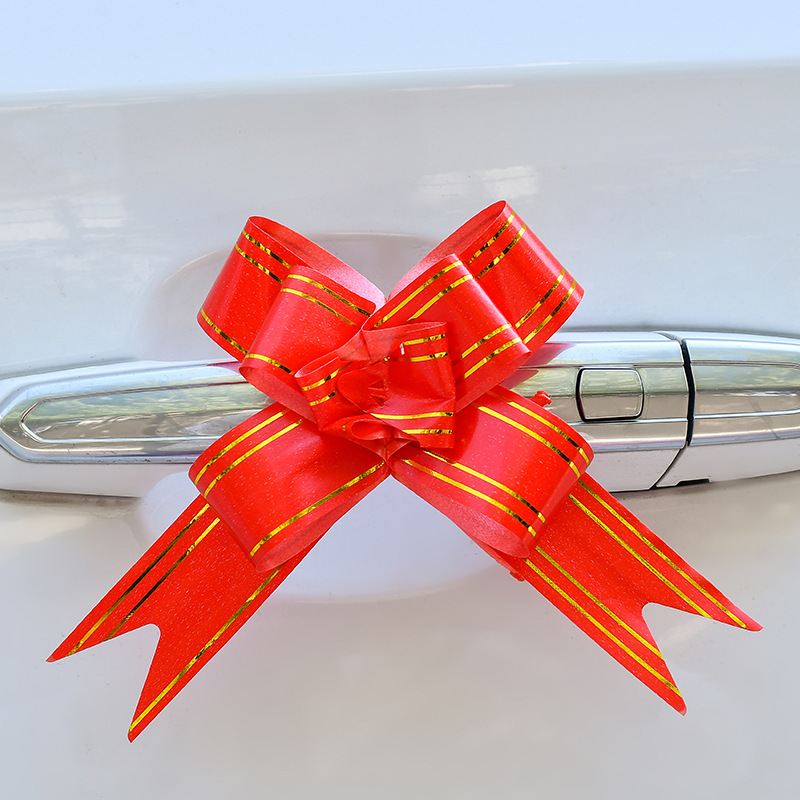 中号30#婚庆用品婚车婚房装饰拉花后视镜车门拉花蝴蝶结厂家直销
