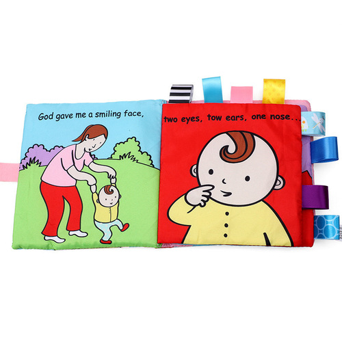 God created my baby label cloth book newborn blessing educational enlightenment early education book cannot be torn but can be chewed