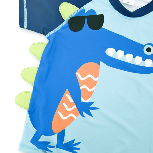 Children's one-piece swimsuit 2024 summer new shark large and medium children's hot spring swimming suit for boys and babies wholesale swimwear