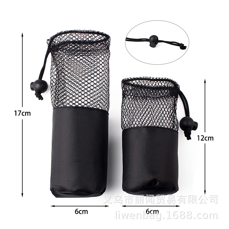 工厂绦纶束口袋礼品收纳牛津布袋可印LOGO速干毛巾包装袋