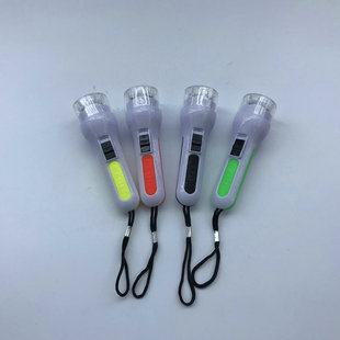 Factory direct gift small flashlight Mini LED small flashlight portable long-range plastic cartoon toy flashlight