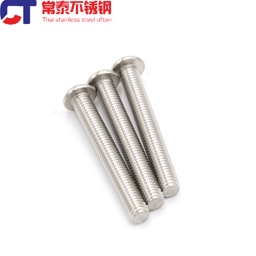 304 stainless steel pan head hexagonal machine screw/mushroom head/semi-round head hexagonal/ISO7380 M3-M6