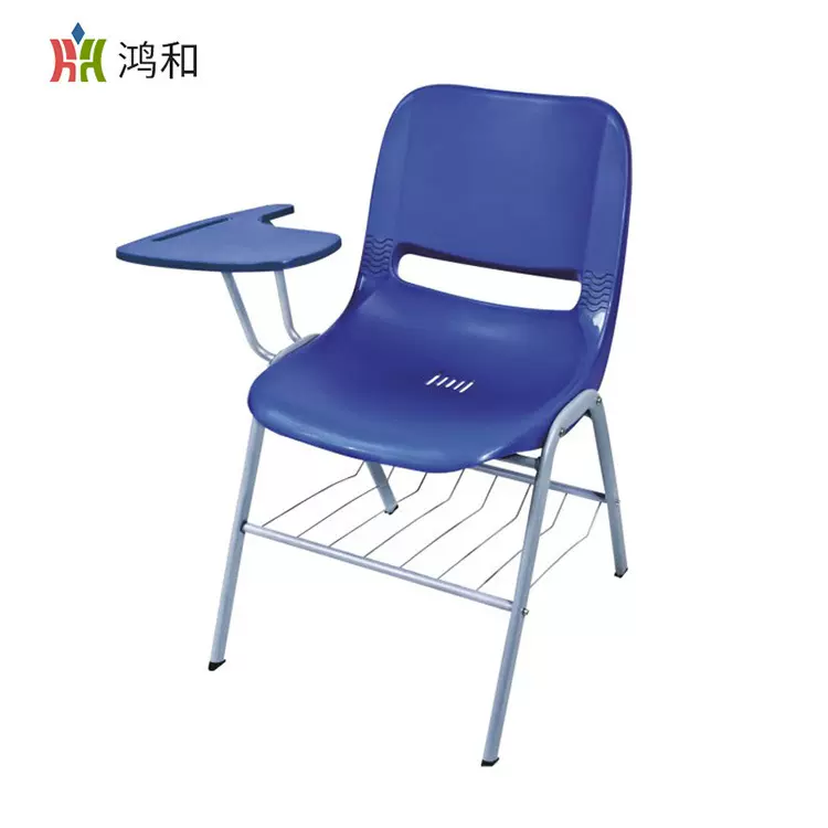 带写字板办公职员椅电脑椅新闻辅导班会议椅