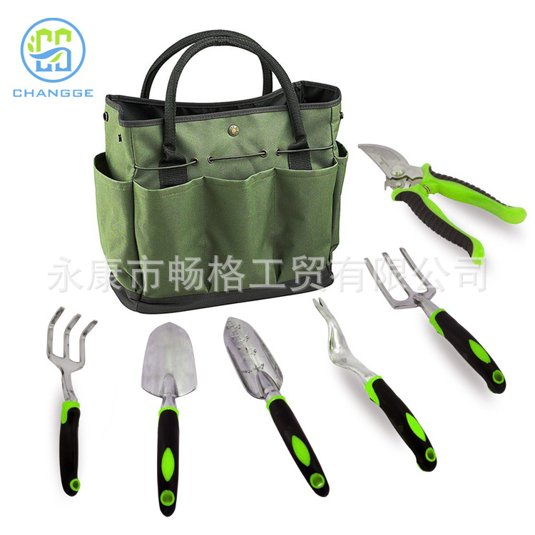 新款厂家直销铝合金园林工具套装花园工具包园艺组套工具