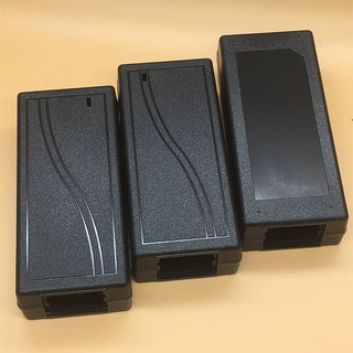 哇噢电源适配器塑料充电器60W外壳酒店双线卡电源黑色桌面自扣壳