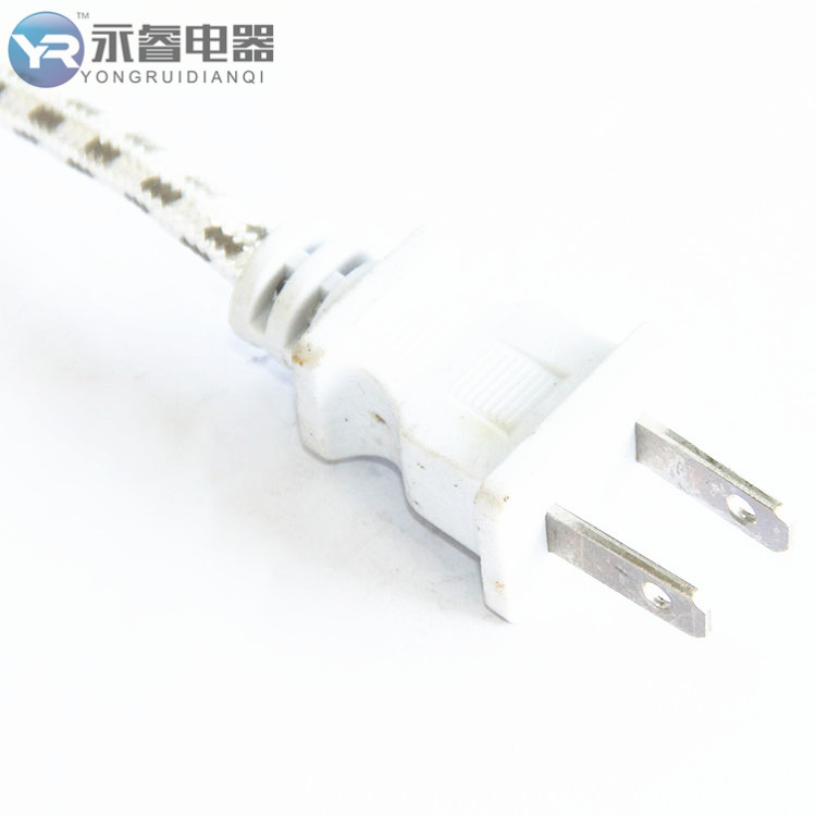 永睿美规两插电源线 欧规电源插头线 美标八字尾插头线 家用电器