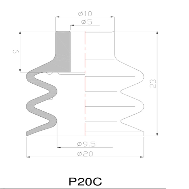 真空吸盘厂家P20CS PCG-20-S尺寸一样 westar品牌