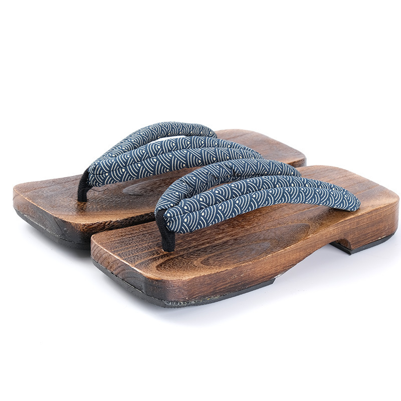New Flat Heel Burned Tung Wood Men's Clog Slippers Wooden Shoes Health Care Wooden Shoes