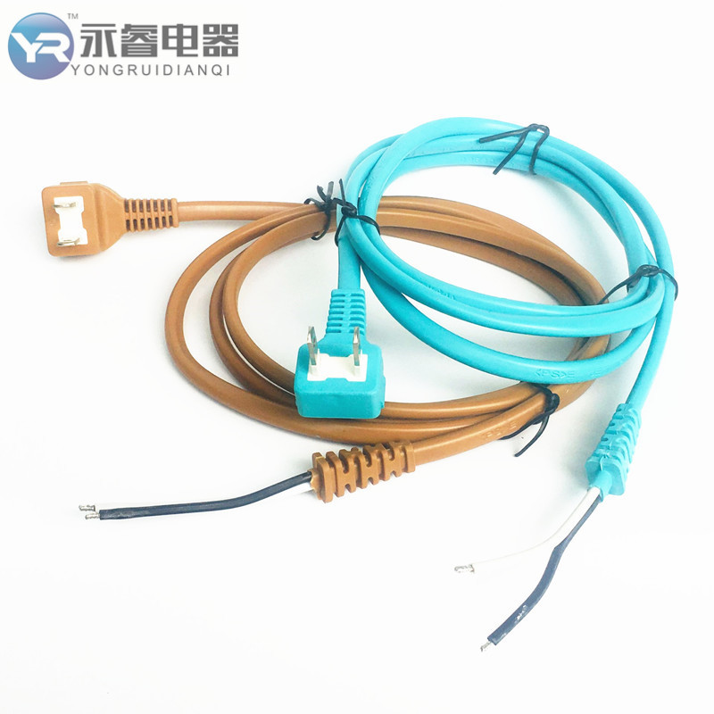 供应日本电线 日本PSE插头电源线 日规带鱼夹电源线 日标插头