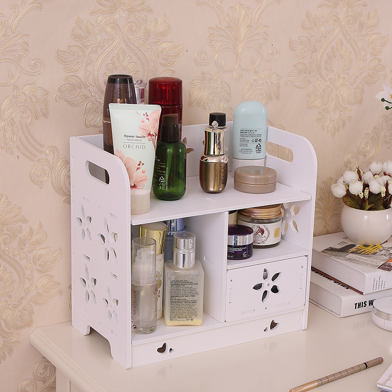 Cajón caja de almacenamiento de cosméticos tocador de almacenamiento rack de baño caja de almacenamiento simple