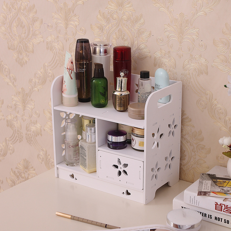 Cajón caja de almacenamiento de cosméticos tocador de almacenamiento rack de baño caja de almacenamiento simple