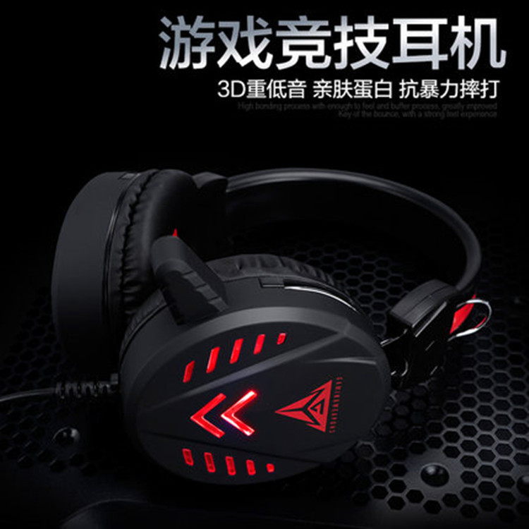 A1 Wired Desktop Computer Gaming Headset, Over-Ear Gaming Headset with Microphone, Gaming Bass